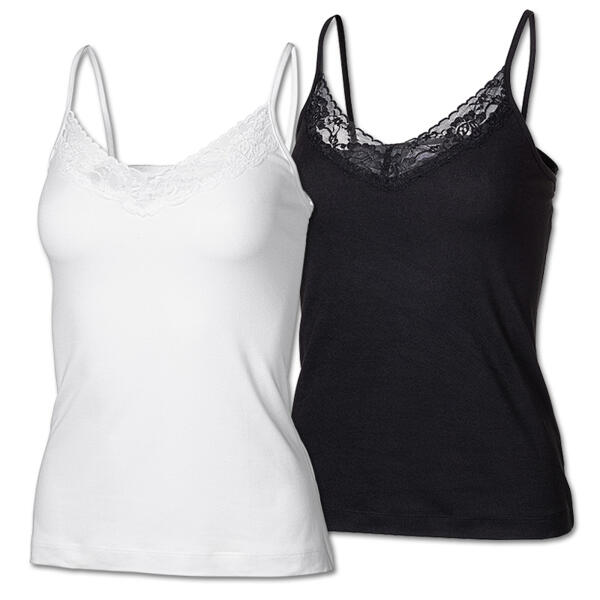Modisches Top mit Spitze 2er-Pack