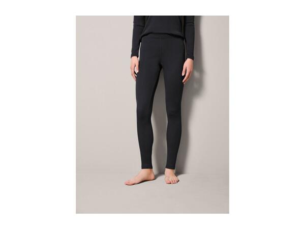 Esmara Ladies' Thermal Base Layer Leggings - Black
