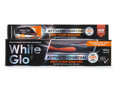 White Glo Charcoal Toothpaste Kit