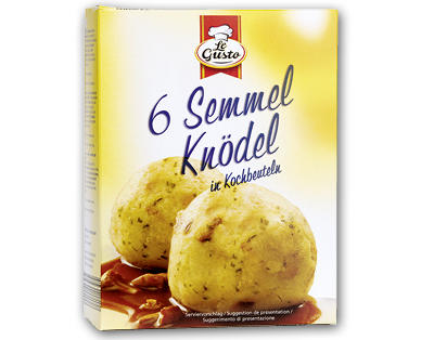 Knödels aux graines en sachets cuisson LE GUSTO