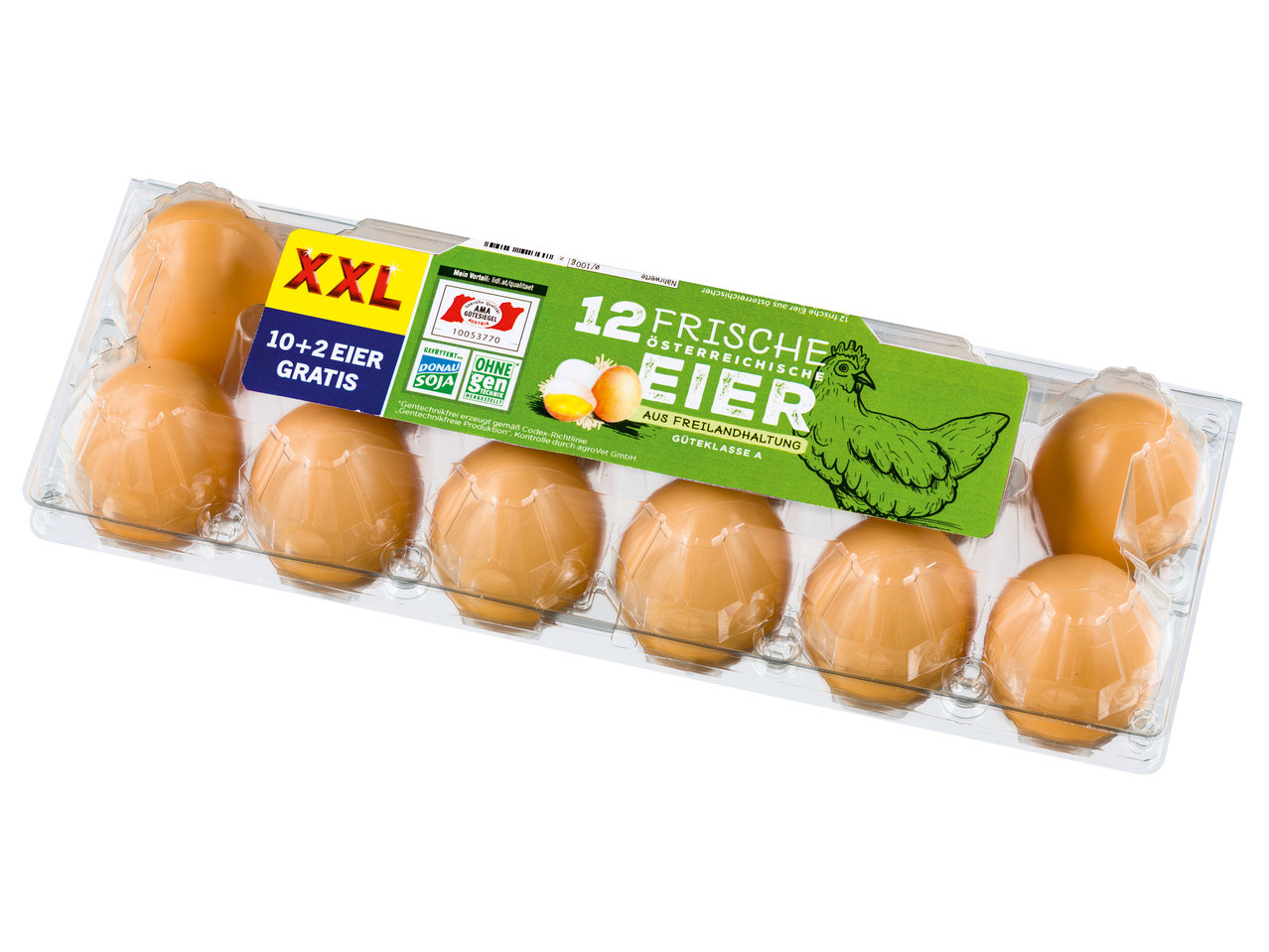 12 österreichische Eier aus Freilandhaltung