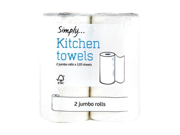 Jumbo Kitchen Towels 2 Ply