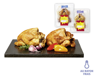 Poulet à rôtir au paprika/à l'ail dans un sachet de cuisson