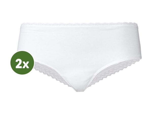 Ladies' Lace Trim Hipster Briefs