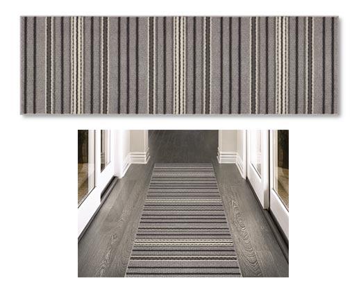 Huntington Home 
 2' x 6' Berber Stripe Utility Runner