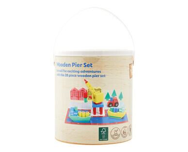 Wooden Toys in Drum