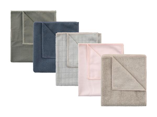 Chiffons en microfibre, lot de 5