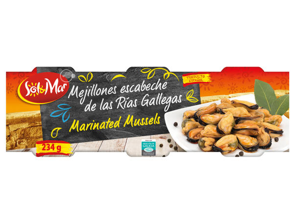 Eingelegte Miesmuscheln
