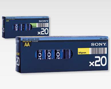 Piles, mégapack SONY