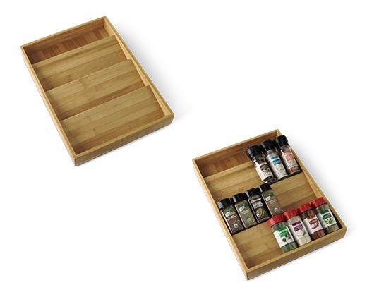 Huntington Home 
 Bamboo Kitchen Drawer Organizer