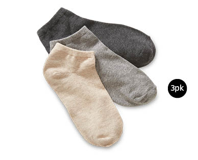 Ladies Ped Socks 3pk