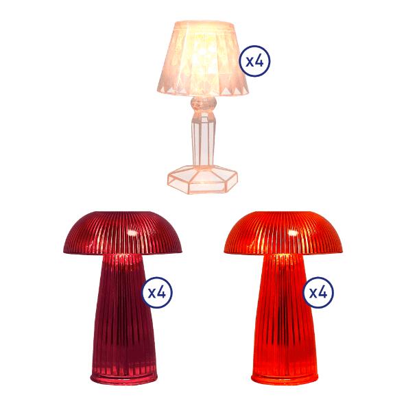 CASALUX(R) 				Mini-Tischlampe, 4 St.