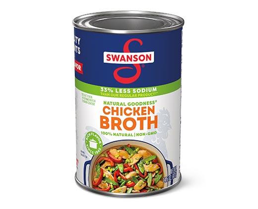 Swanson 
 Chicken or Low Sodium Chicken Broth