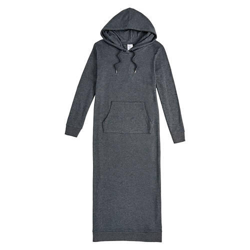 Ladies Cozy Lounge Dress - Black, S/M