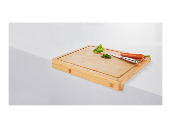 Livarno Home Bamboo Chopping Board With Counter Edge