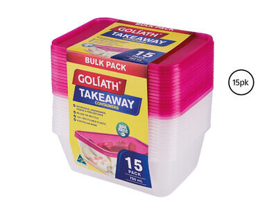 Takeaway Containers 15pk