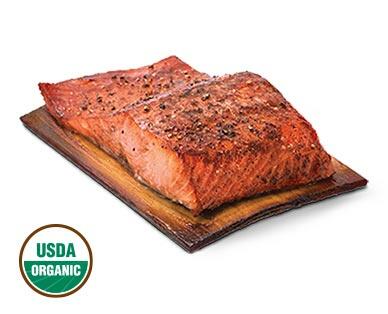 Fresh Honey Maple Atlantic Salmon on a Cedar Plank