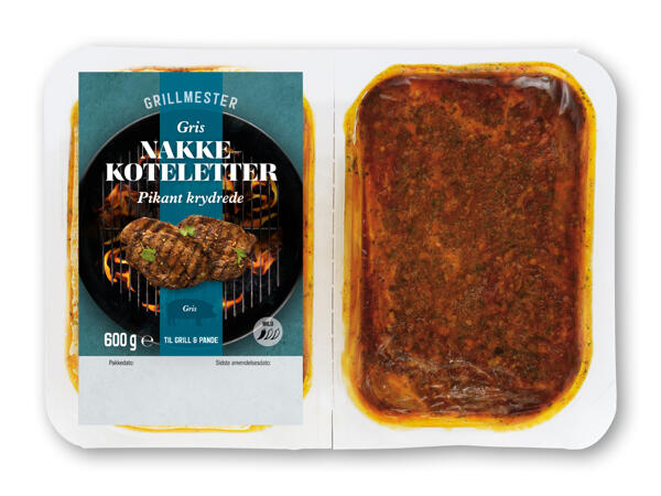 Marinerede nakkekoteletter