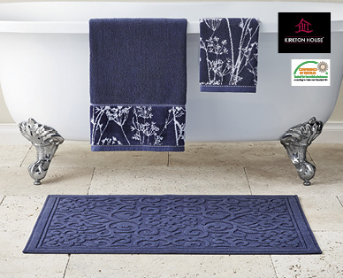 LUXURY JACQUARD WOVEN COTTON BATH MAT