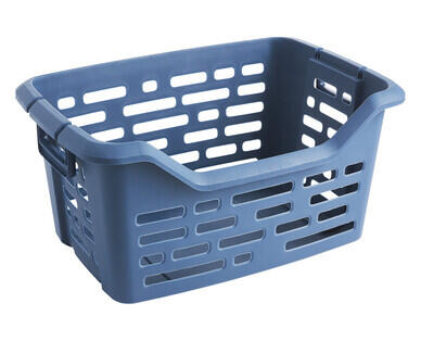 48L Stackable Laundry Basket with Folding Handles