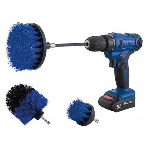 Universal Power Drill Brush Set, Blue