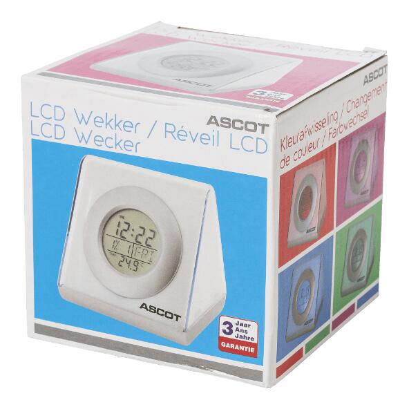 ASCOT(R) 				Lcd-wekker