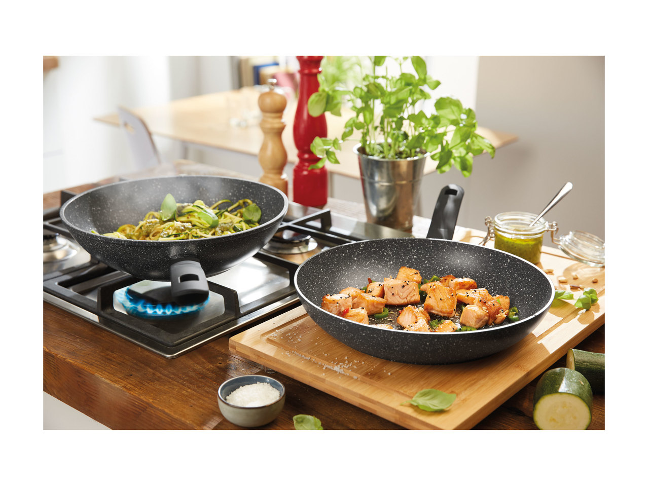 Ernesto Aluminium Wok or Frying Pan1