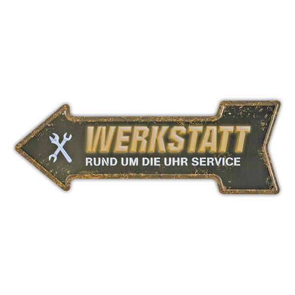 Retro-Metall-/ Holzschilder