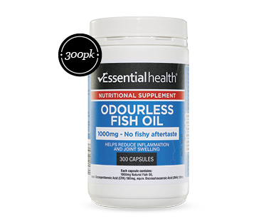 ODOURLESS FISH OIL CAPSULES 1000MG 300PK