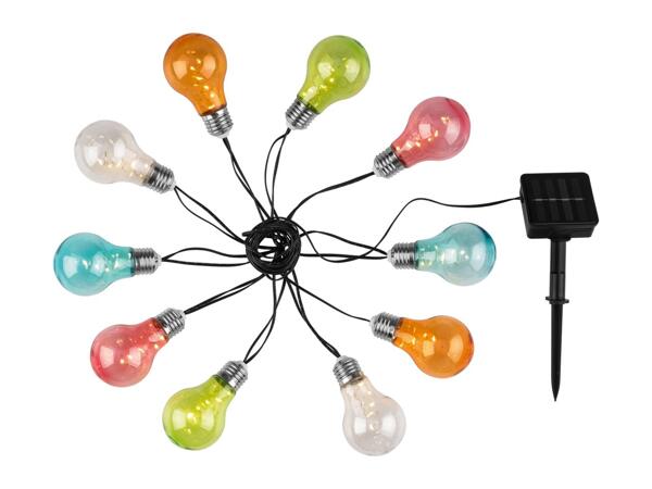 Livarno Home Solar Bulb String Lights - Coloured Light
