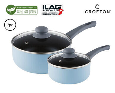 Coloured Saucepan Set 2pc