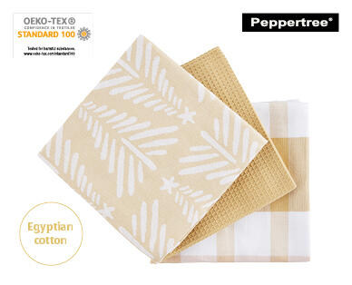 Egyptian Cotton 3 Piece Tea Towel Pack