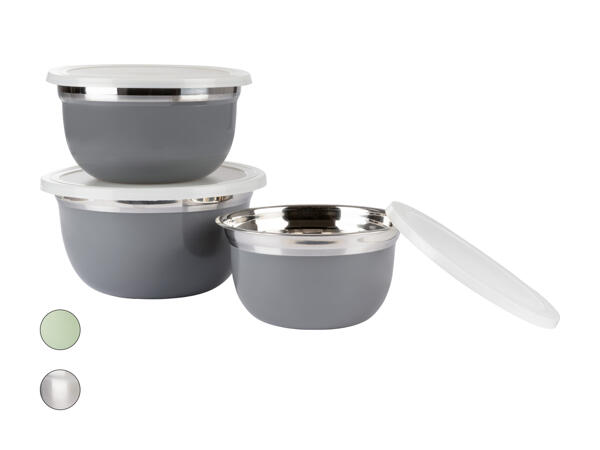 Set de saladiers en acier inox, 3 pièces