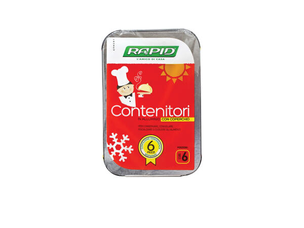 Aluminium Containers with Lid