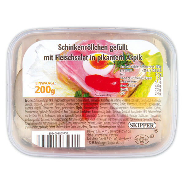 Schinkenröllchen