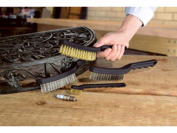Parkside Wire Brush Set - 4 Piece Set