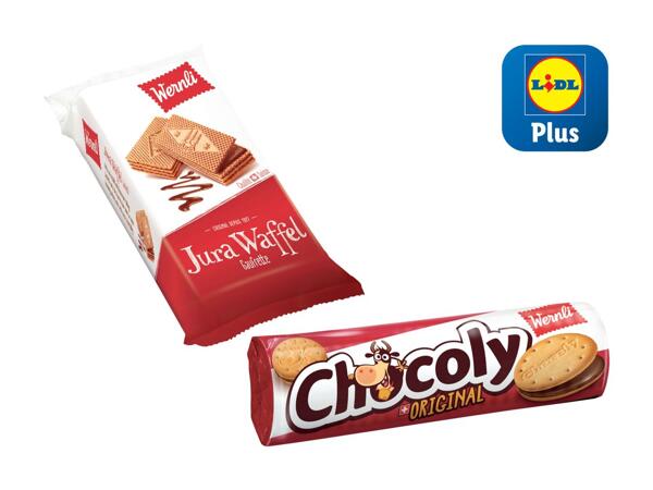 Gaufrettes Jura/​Chocoly original Wernli