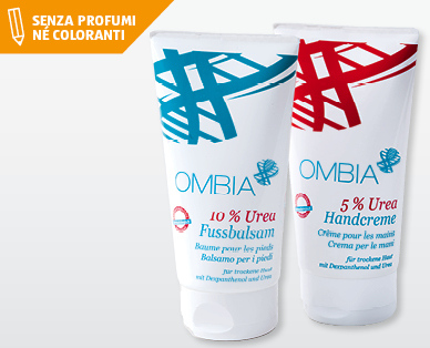Crema per piedi/mani con urea OMBIA