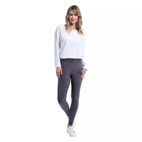 Ladies Ultra Plush Leggings - Gray, XL