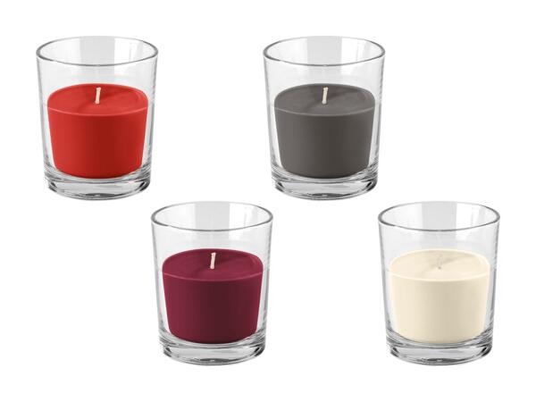 Candela profumata in bicchiere grande
