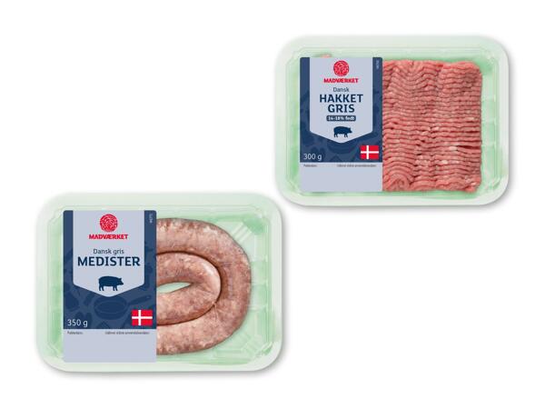 MADVÆRKET Medister eller hakket grisekød