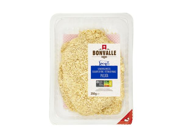 Piccata de porc, coupée