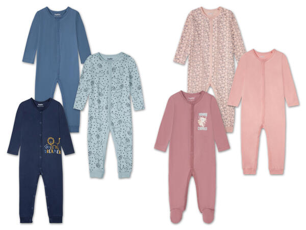 Baby Schlafoverall, 3 Stück