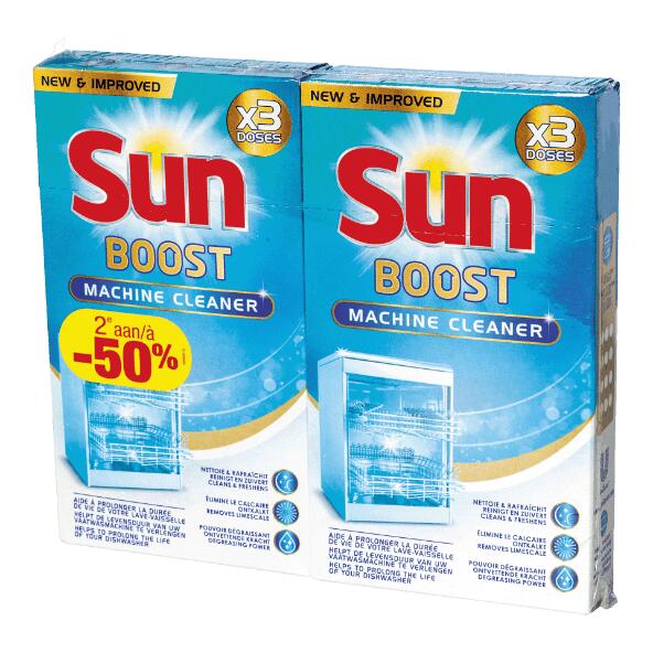 SUN(R) 				Nettoyant pour lave-vaisselle, pack de 2