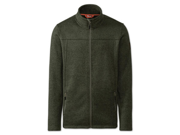 Herren Strickfleecejacke
