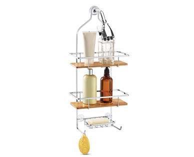 Easy Home Bamboo Shower Caddy
