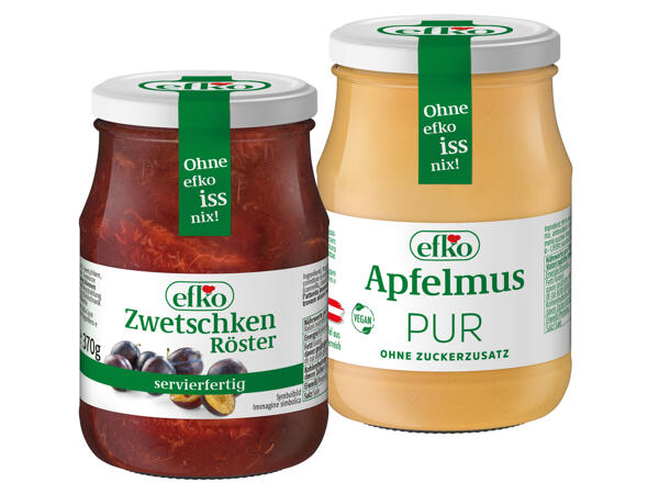 Efko Röster oder Apfelmus Pur
