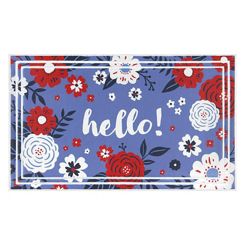 18" x 30" Deluxe Summer Mat - Hello Floral