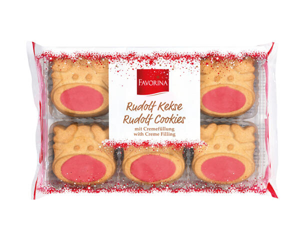 Favorina Rudolf Shaped Biscuits