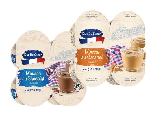 Mousse au Chocolat oder Caramel